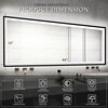 Chery  Industrial LED Bathroom Vanity Mirror for Wall, Backlit + Front-Lighted, Dimmable 84x32 L001B21381
